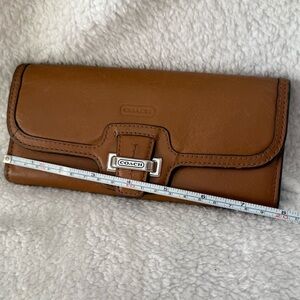 Coach Tan Leather Women's Wallet